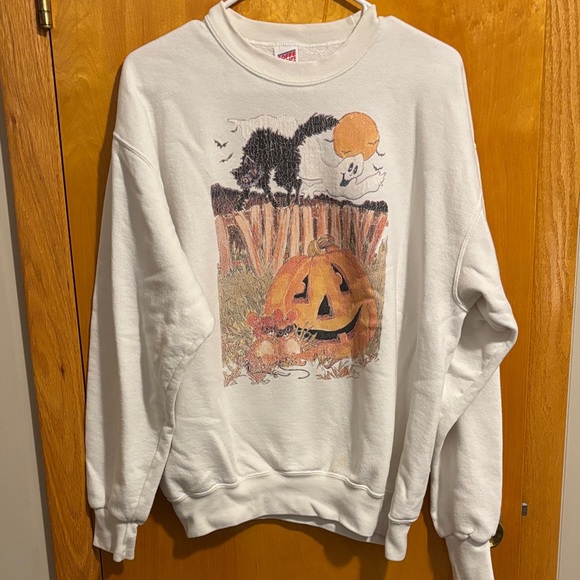 Soffe Other - Vintage Halloween Cat, Mouse, Pumpkin Crewneck Sweatshirt
